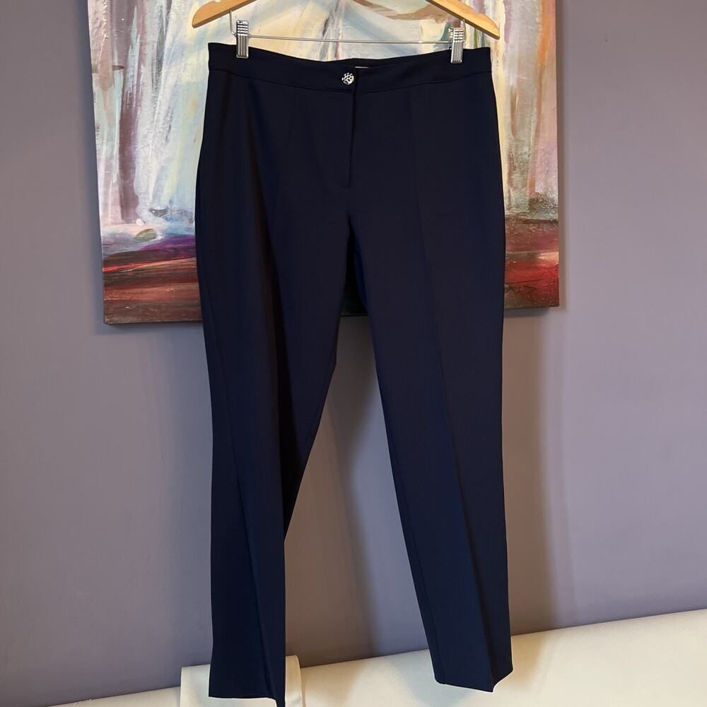 My Clarissa Sz 42 Pants Navy Blue Polyester